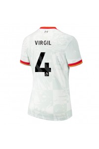 Liverpool Virgil van Dijk #4 Voetbaltruitje 3e tenue Dames 2024-25 Korte Mouw